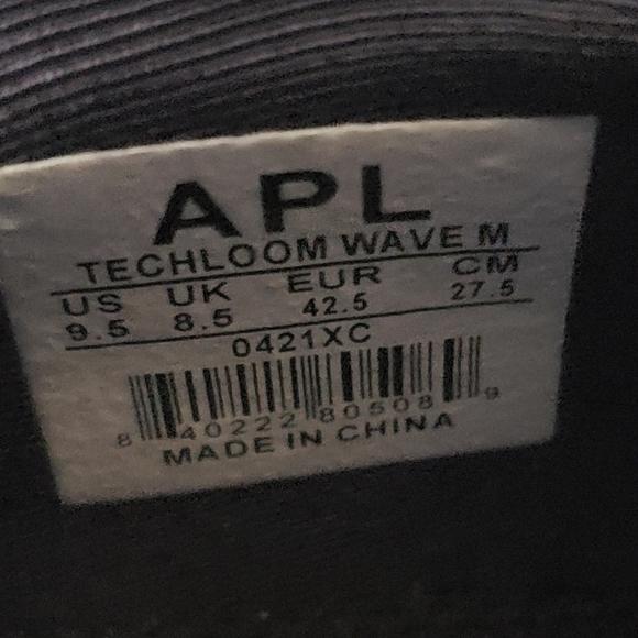 APL Techloom Knit Wave Shoe Sneaker Purple Blue Size 9.5 - Picture 8 of 9